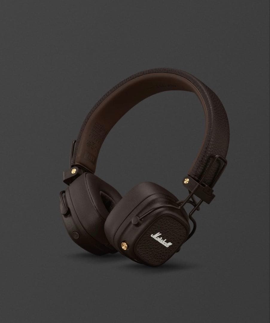 Marshall ブラックレザー ヘッドフォン