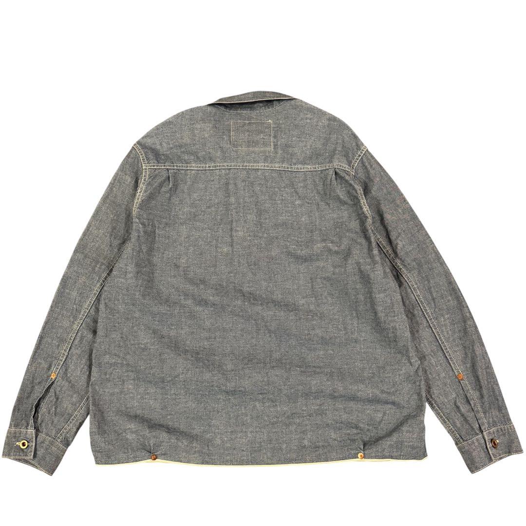 FOB FACTORY F3487 シャンブレー プルオーバーシャツ