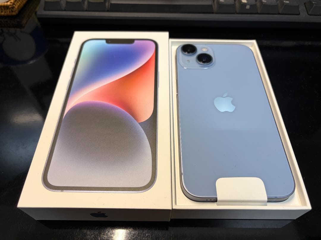 iPhone 14 128GB ブルー 中古美品 バッテリー 92%