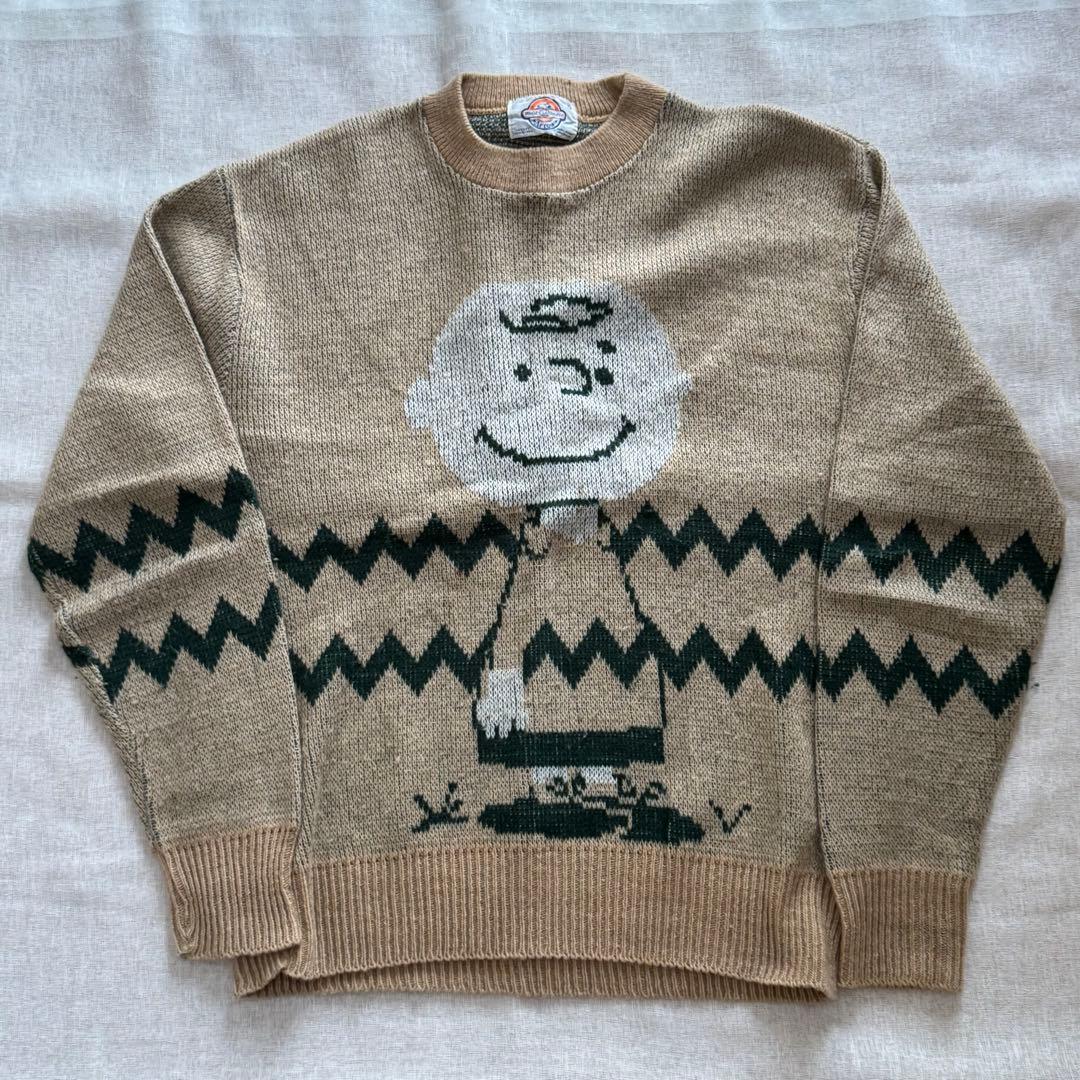 貴重　レア　70s ARROWヴィンテージ ニット セーター チャーリーブラウン
