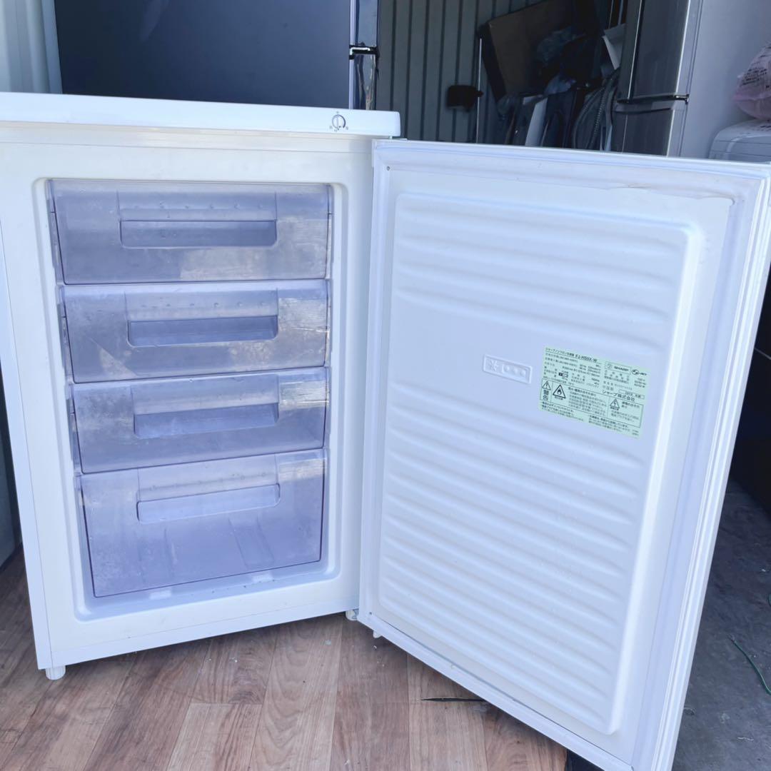 取付無料！SHARP 4段ケース収納式フリーザー コンパクトワンドア冷凍庫✨