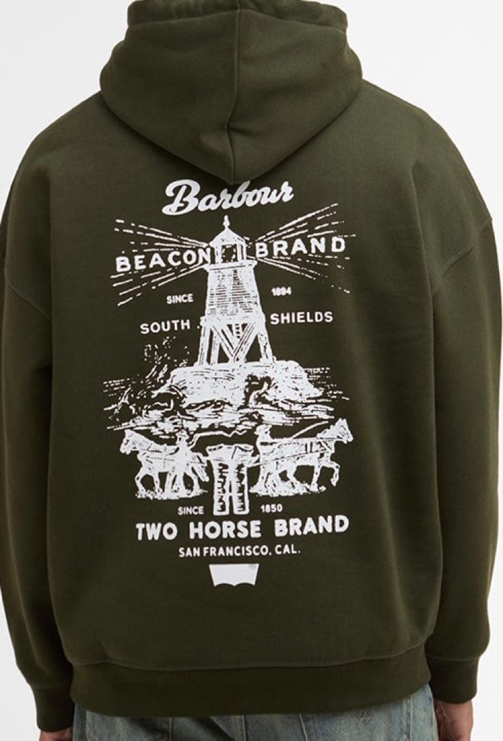 Barbour × Levi’s グラフィック フーディ　バブアー　リーバイス