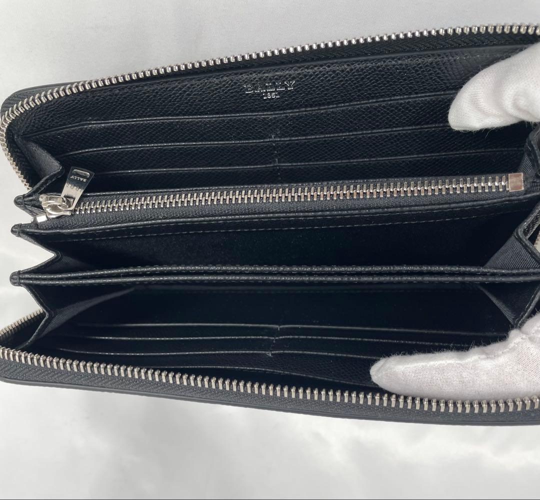 未使用に近い BALLY バリー 長財布 ラウンドファスナー Ribbon