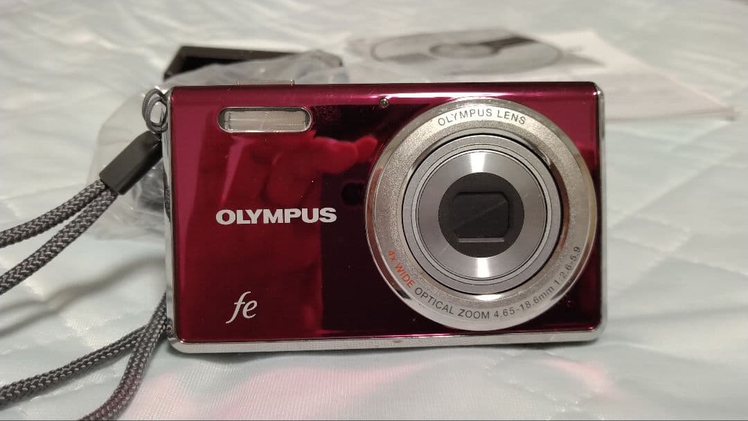 OLYMPUS FE-4000 デジタルカメラ レッド