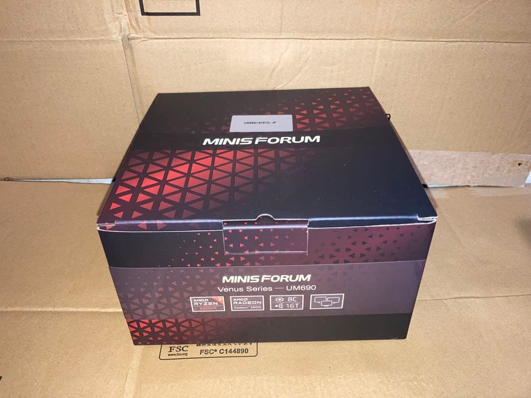 minisforum UM690 ryzen9 メモリ16GB SSD512GB