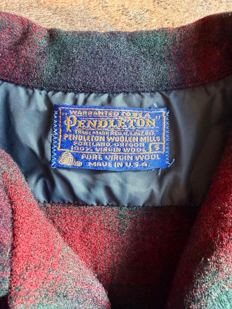 70S PENDLETON ペンドルトン オンブレ ボードシャツ オープンカラー