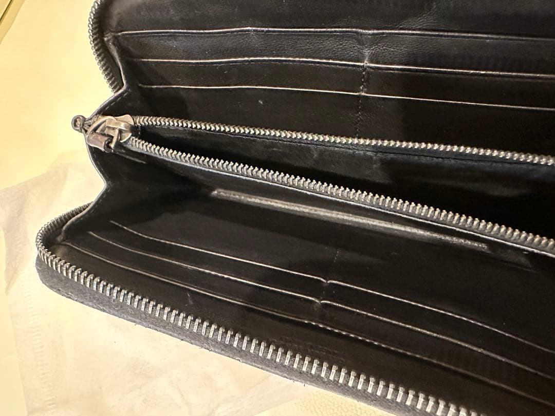 ボッテガ　イントレチャート　ラウンドファスナー　長財布　ダークブラウン　財布