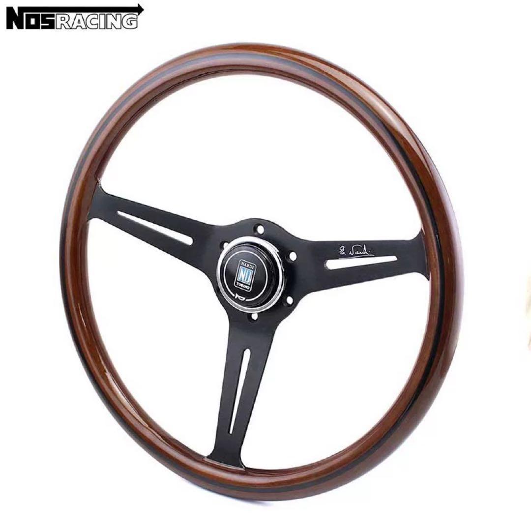 Nardi ナルディ ウッド クラシック ステアリング 車ハンドル 14インチ