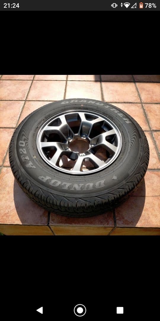 JB74タイヤホイール 195/80R15 1本