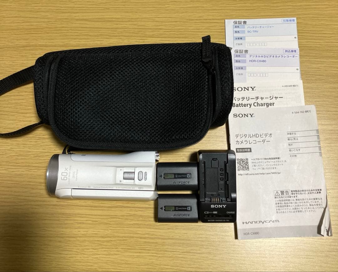 SONYハンディカムHDR-CX480 ホワイト　使用少なめ