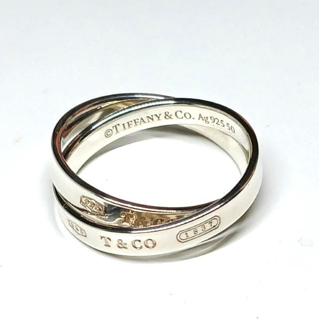 美品 ティファニー 19号 1837 インターロッキング サークル リング