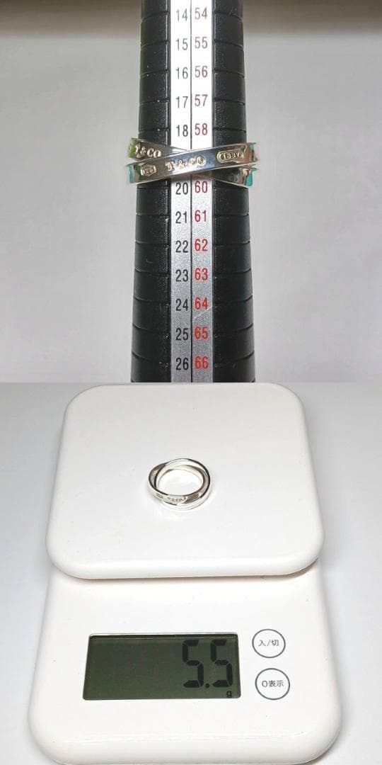 美品 ティファニー 19号 1837 インターロッキング サークル リング