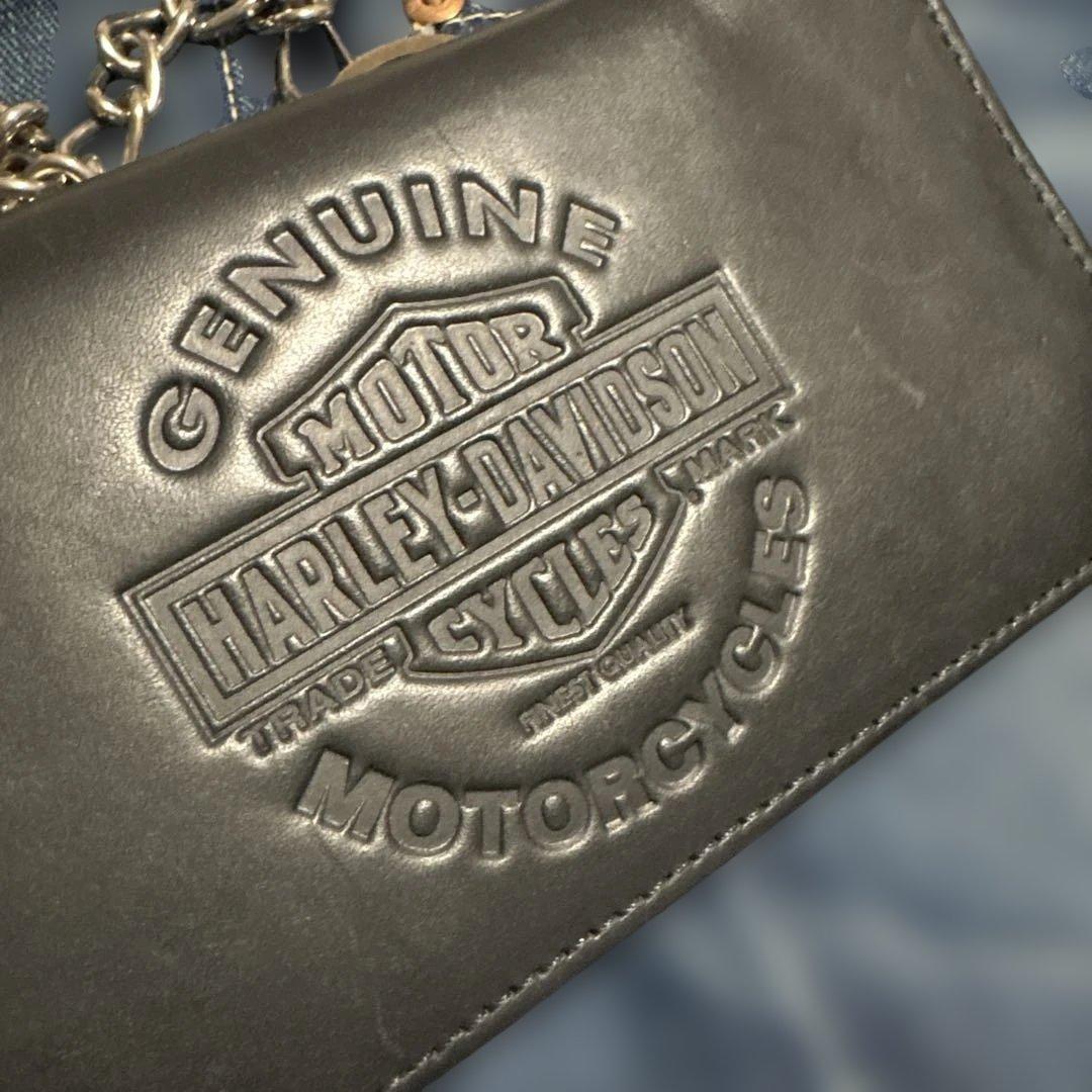 ハーレーダビッドソン　純正　ウォレット　アメリカ製　ブラック