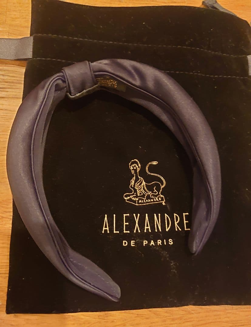 Alexandre de paris サテンリボンカチューシャ