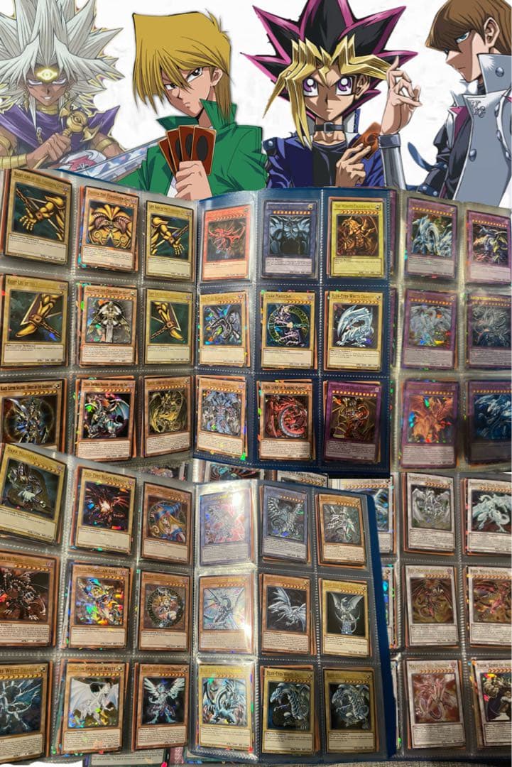 遊戯王引退品まとめ売り　海外版レアカードレプリカ　遊城十代EHEROデッキパーツ