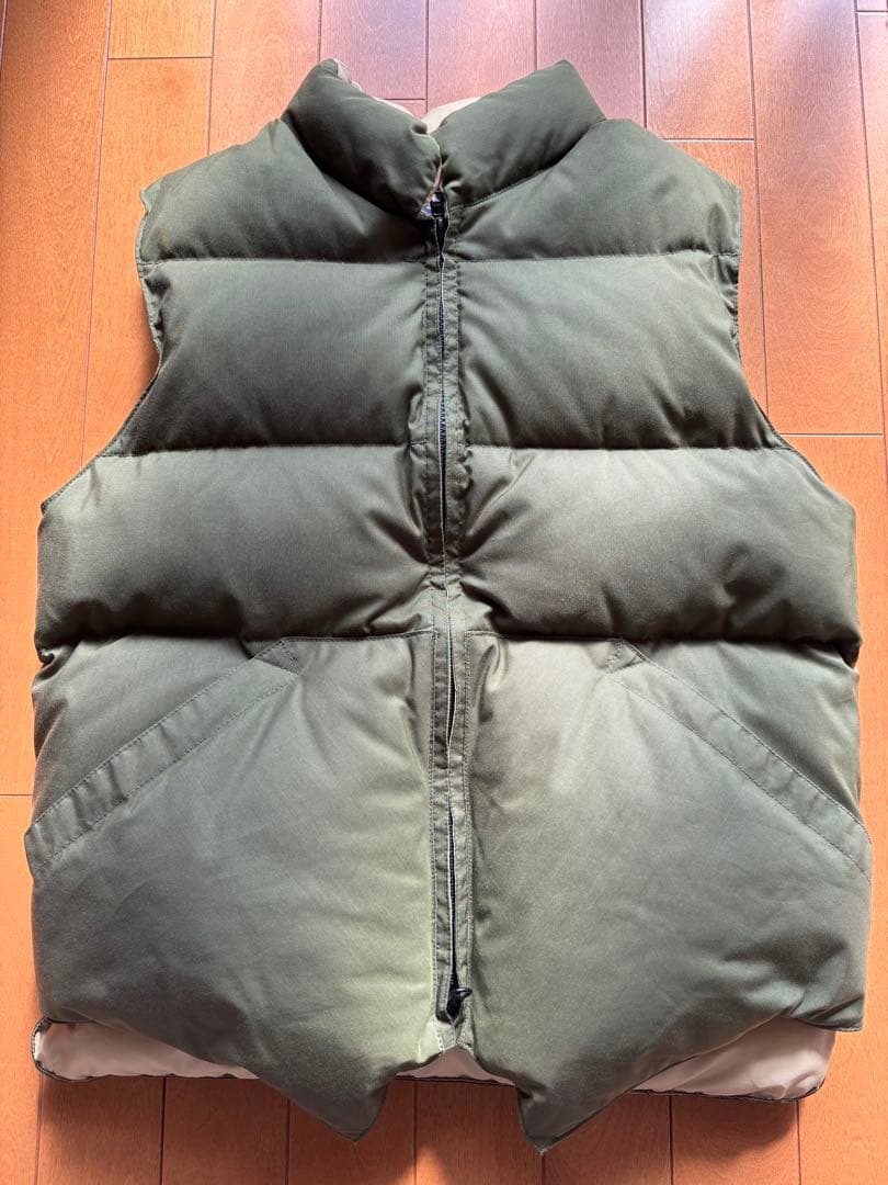 Crescent Down Works オリーブグリーン ダウンベストＭ