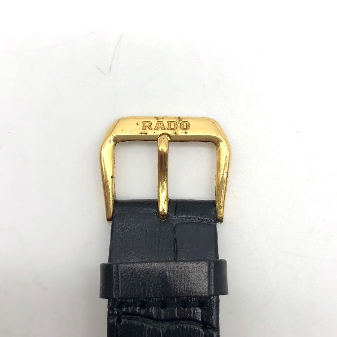 ✨美品・稼働✨ラドー フローレンス 腕時計 スクエア デイト 黒文字盤