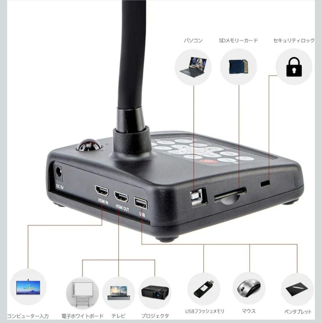 【新品】書画カメラ KASDON SH-8800 フルHD 24倍光学ズーム