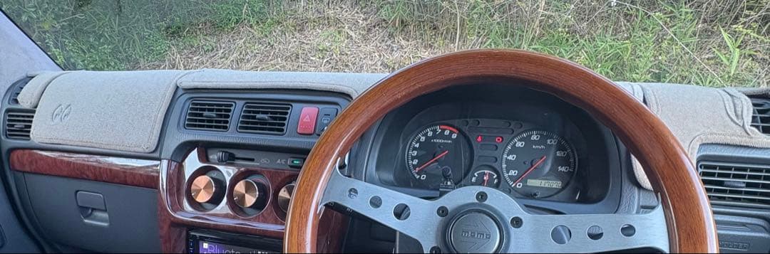 バモス　HM-1 ムーンアイズ ダッシュボードカバーとコントロールノブセット