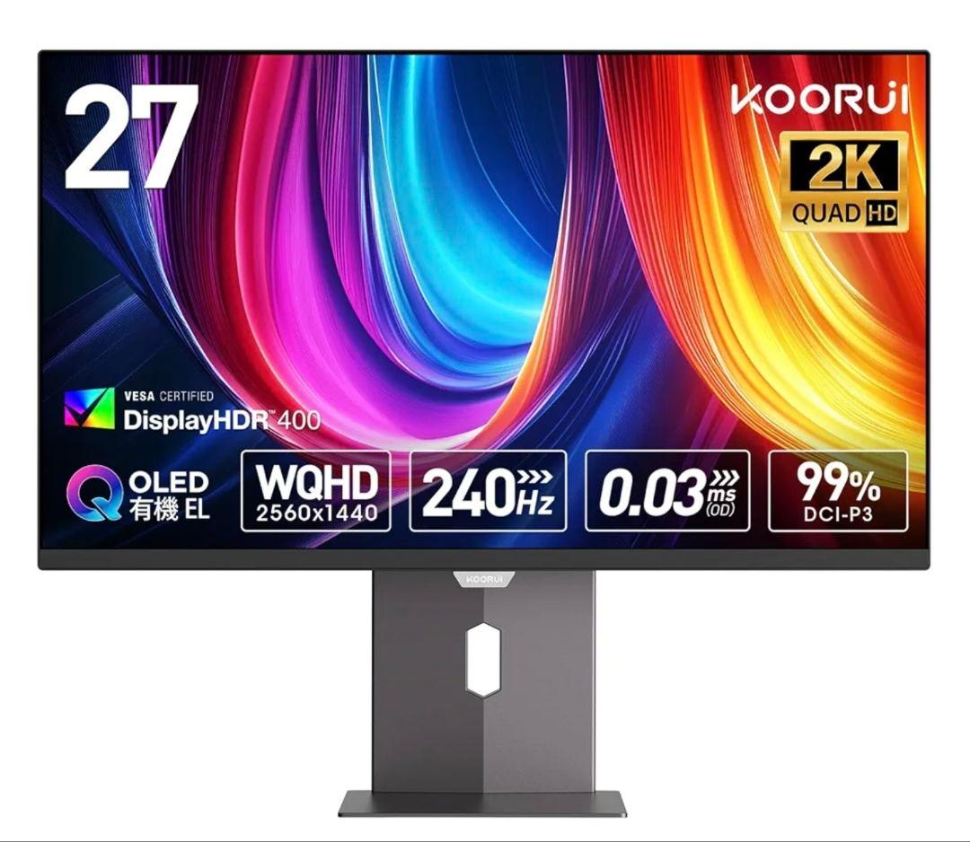 ディスプレイ・モニター本体 KOORUI 27\