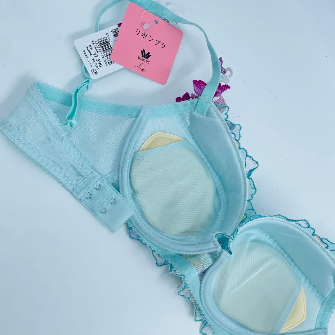 WACOAL《ルジェ》リボンブラ　ブラジャー&ソングセットE65-M大人気