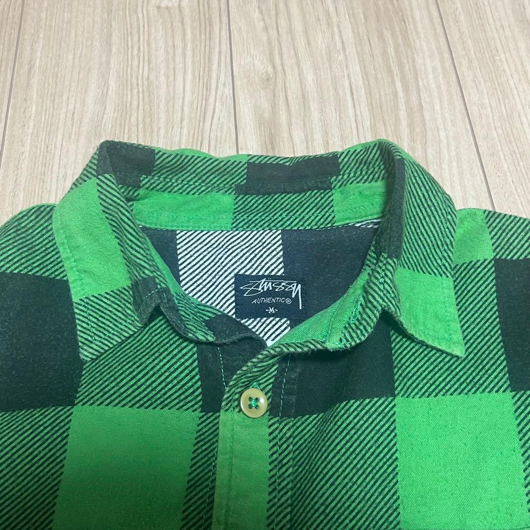 「希少」Stussy block check shirt