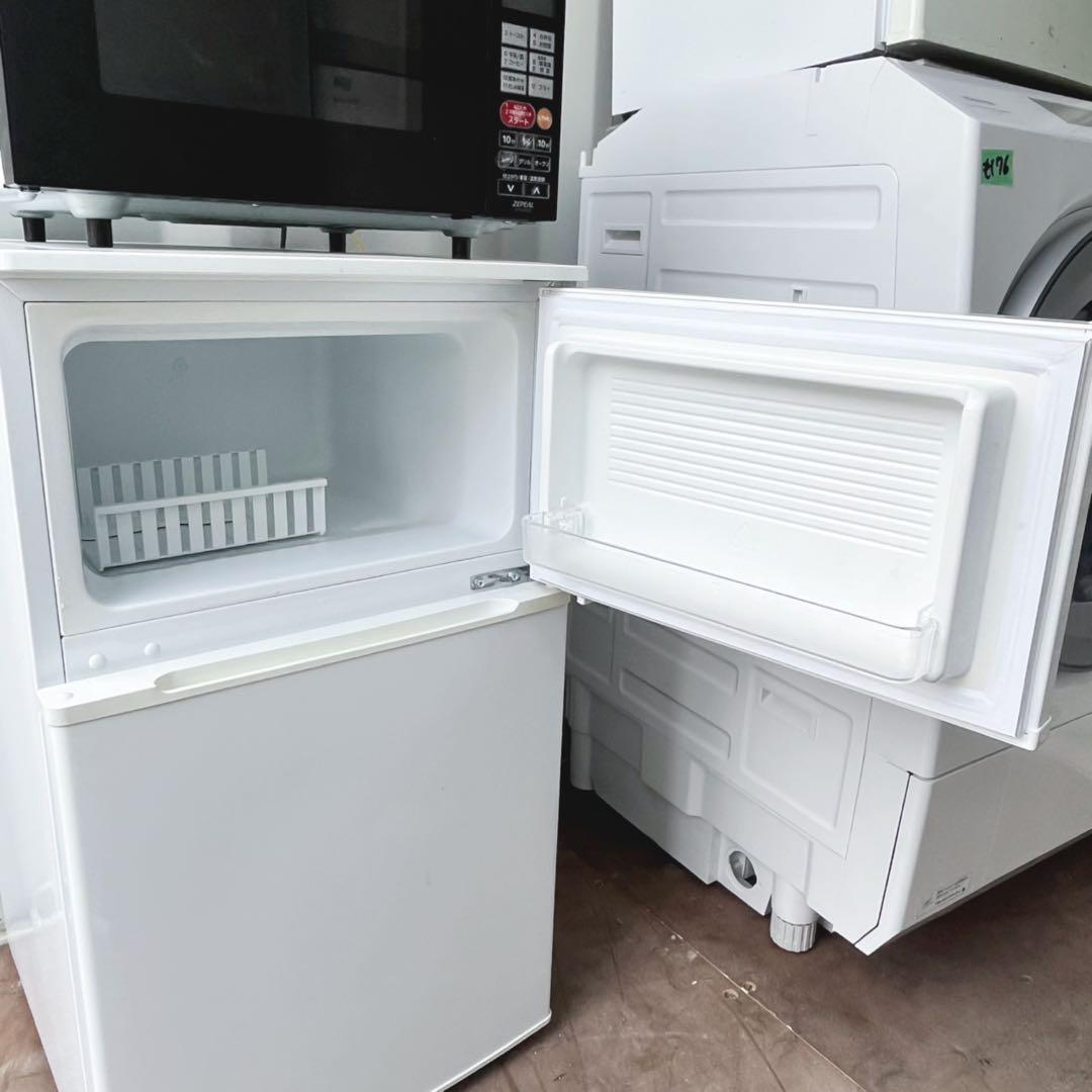 取付無料！完動品！ヤマダ電機コンパクトサイズホワイト冷蔵庫・オーブンレンジセット