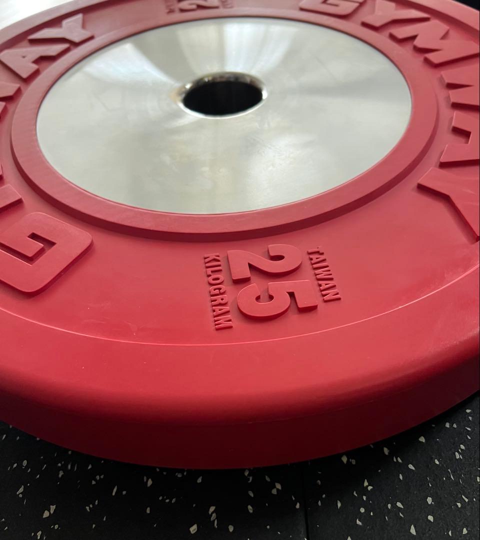 12/16まで ②GYMWAY コンペティションバンパープレート 25kg 1枚