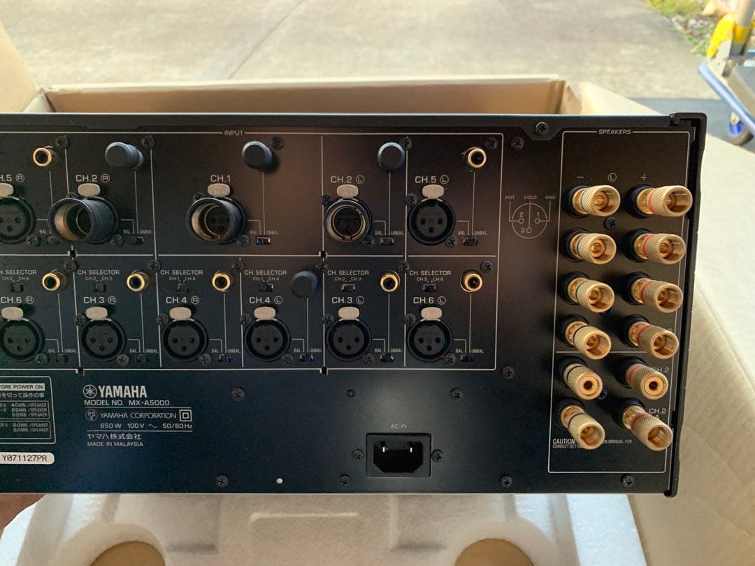 黒　YAMAHA MX-A5000 11chパワーアンプ 定価328,000円