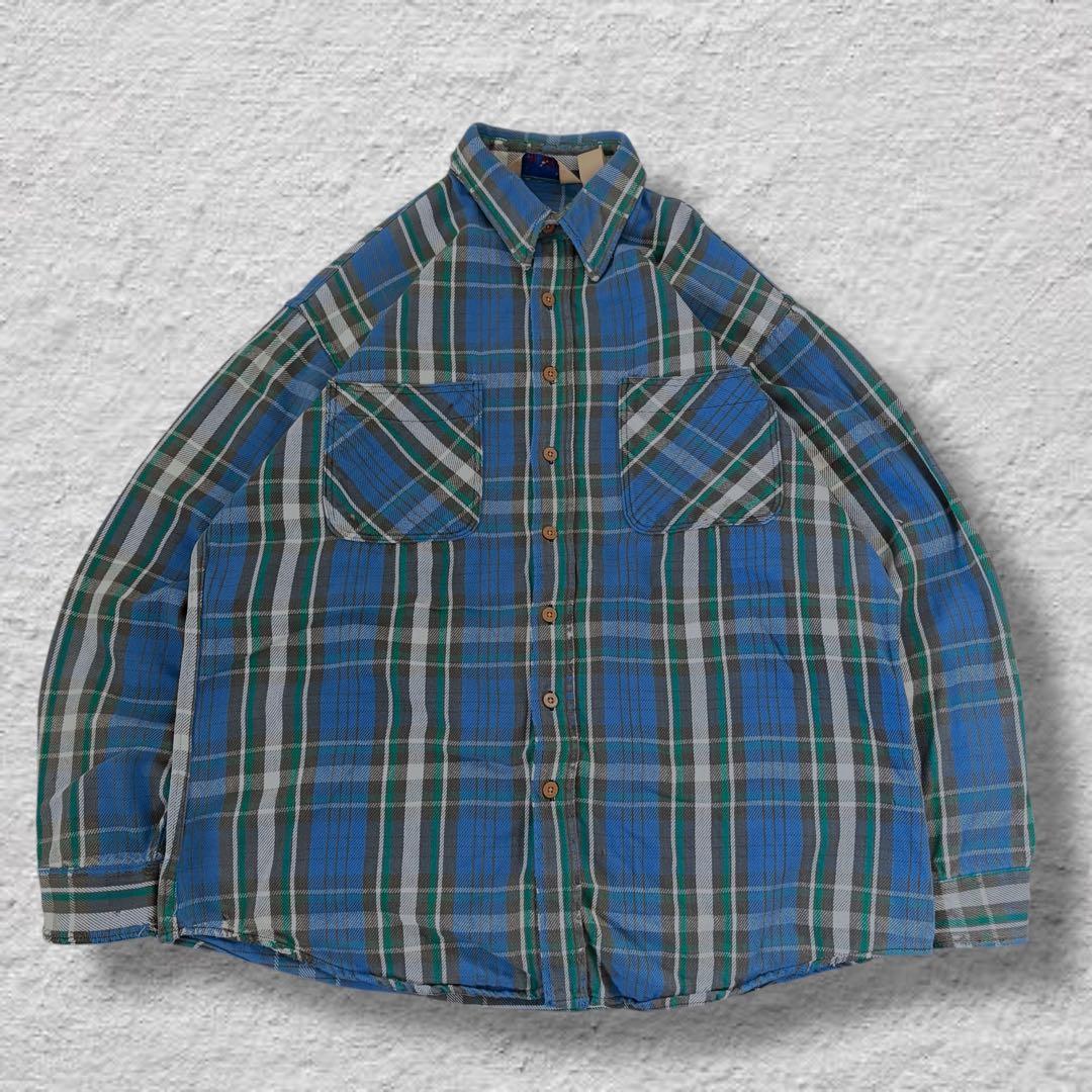 テレキャス太 BIGMACネルシャツヘビネルvintage80s古着オンブ