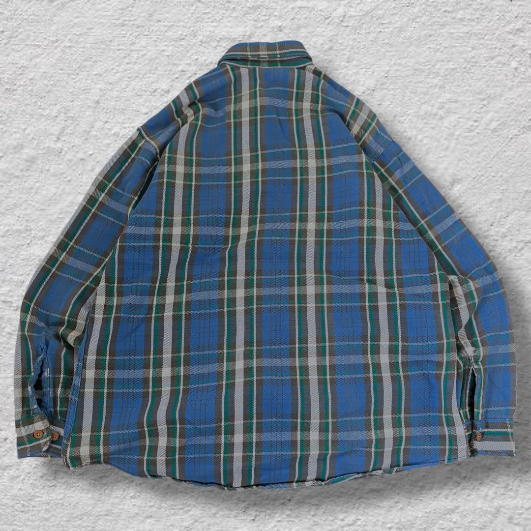 テレキャス太 BIGMACネルシャツヘビネルvintage80s古着オンブ