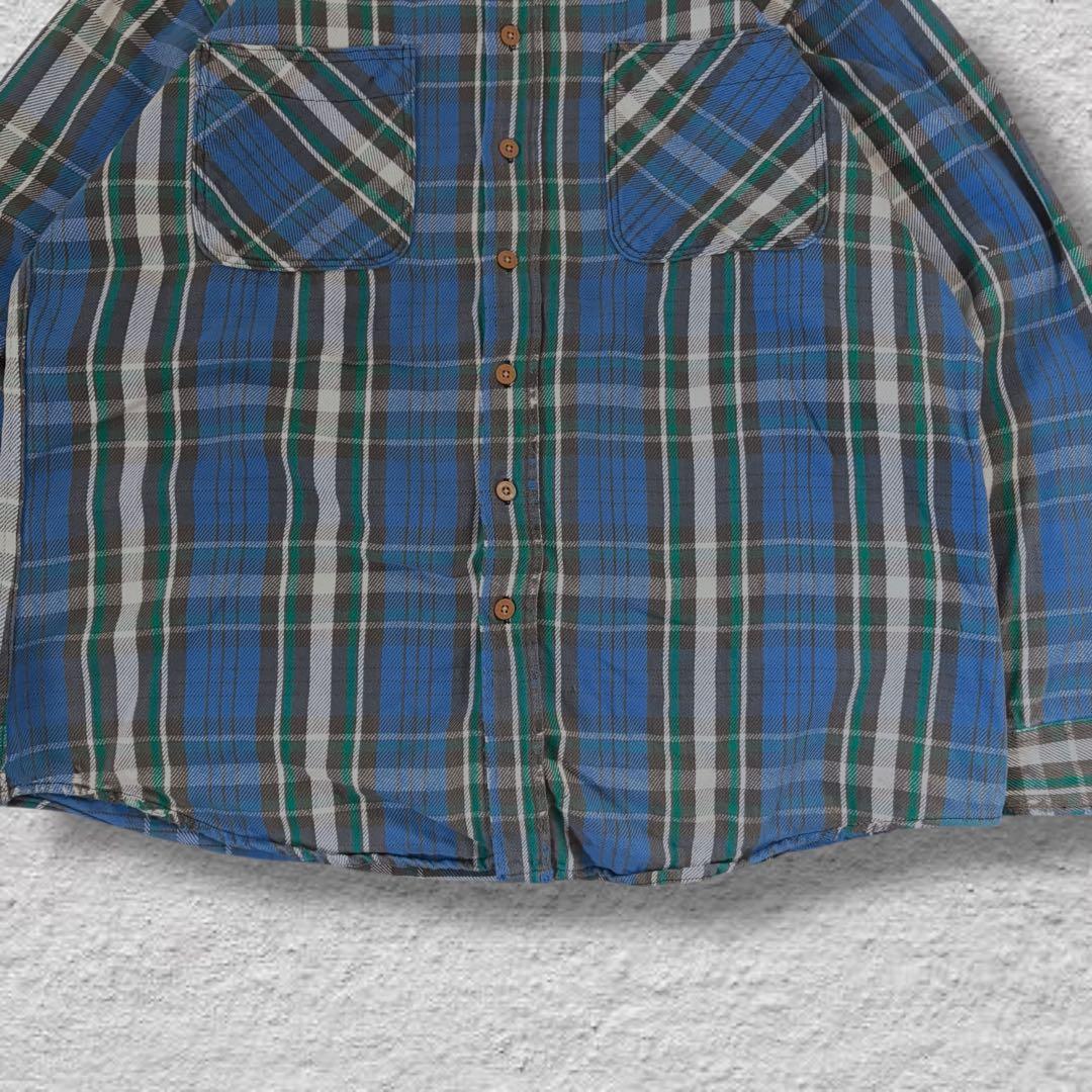 テレキャス太 BIGMACネルシャツヘビネルvintage80s古着オンブ