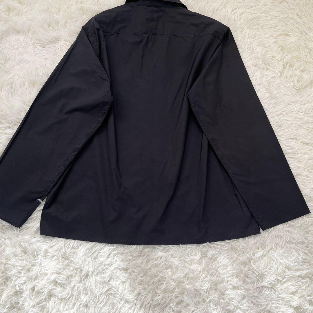 AURALEE オーラリー セルビッジウェザークロスシャツ 黒 サイズ4