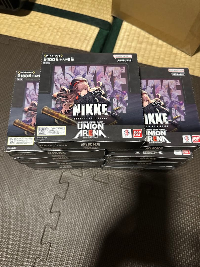 初版 ユニオンアリーナ 勝利の女神NIKKE ニケ 9BOX 未開封テープ付