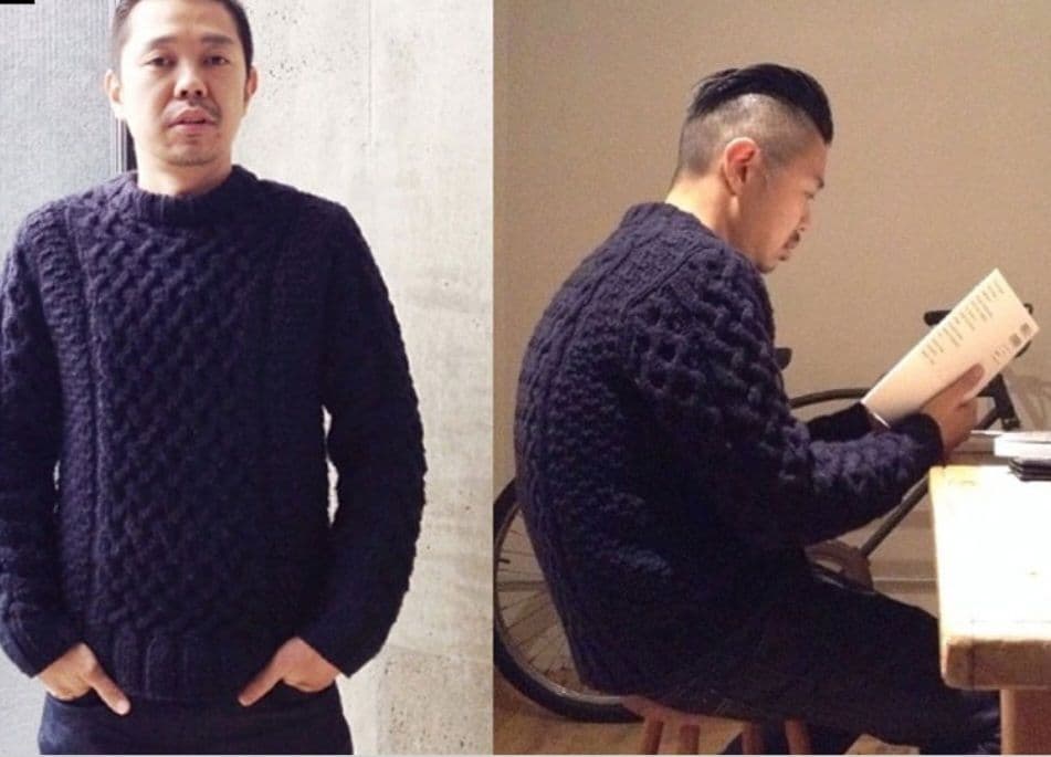 waps アランニット　13aw L