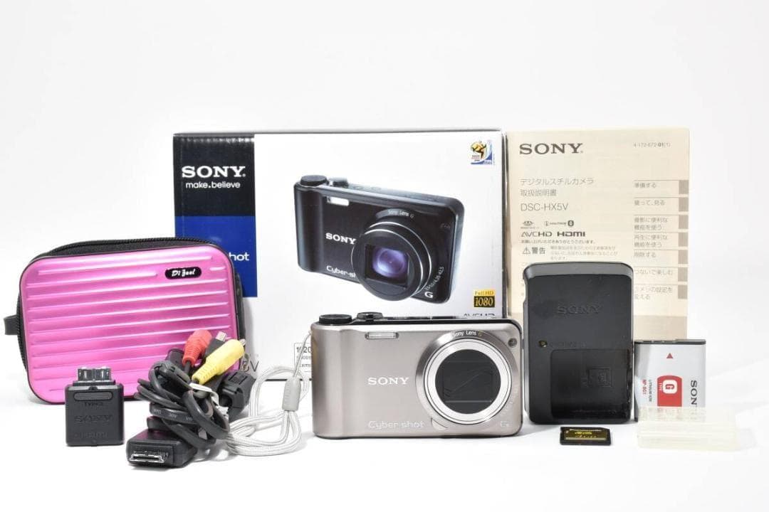 極美品　SONY Cyber-shot DSC-HX5V ゴールド ＃A365
