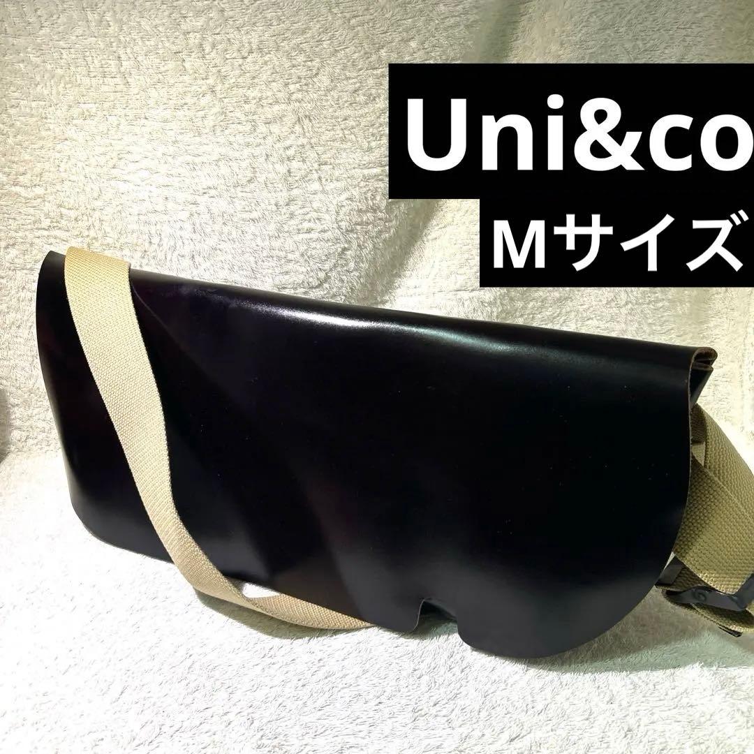 展示品　未使　Uni&co ユニアンドコー　レザー　メッセンジャーバッグ　 M
