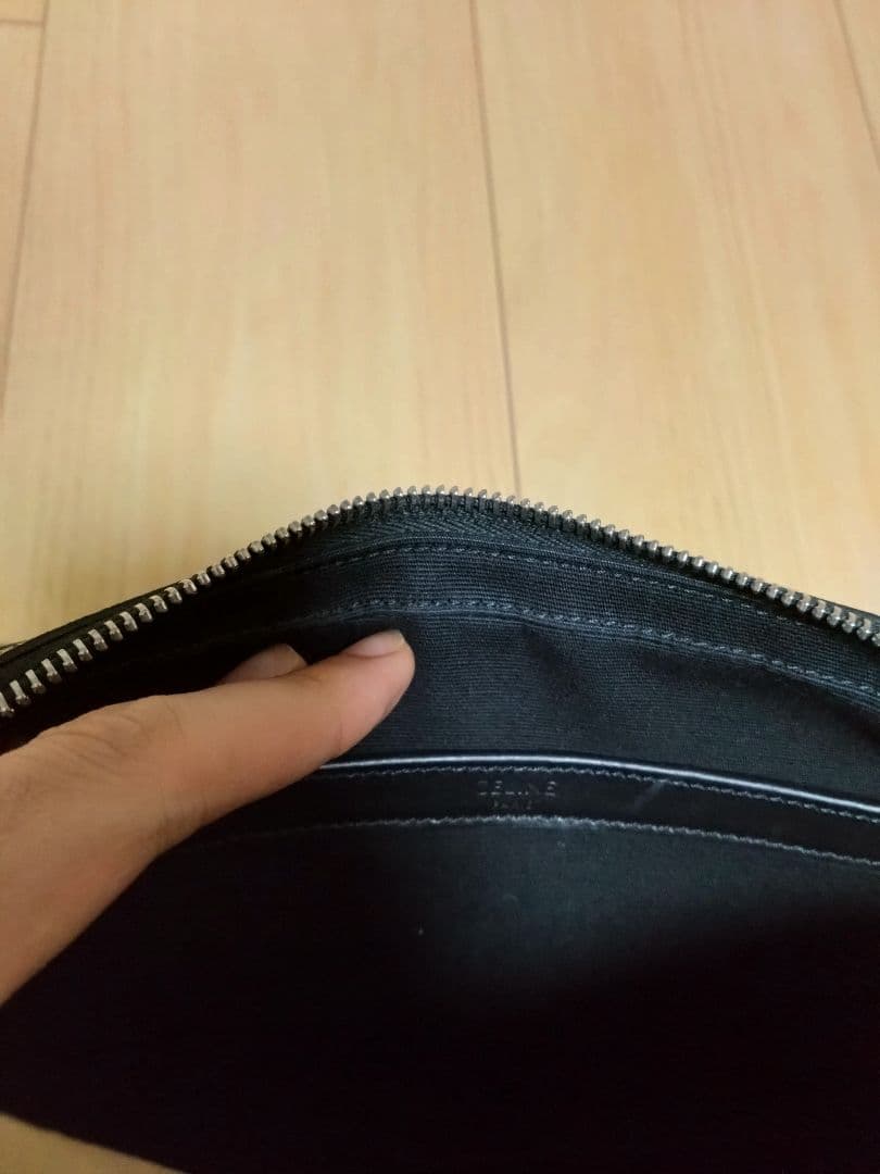 CELINE ブラックトリオンフ メッセンジャーバッグ