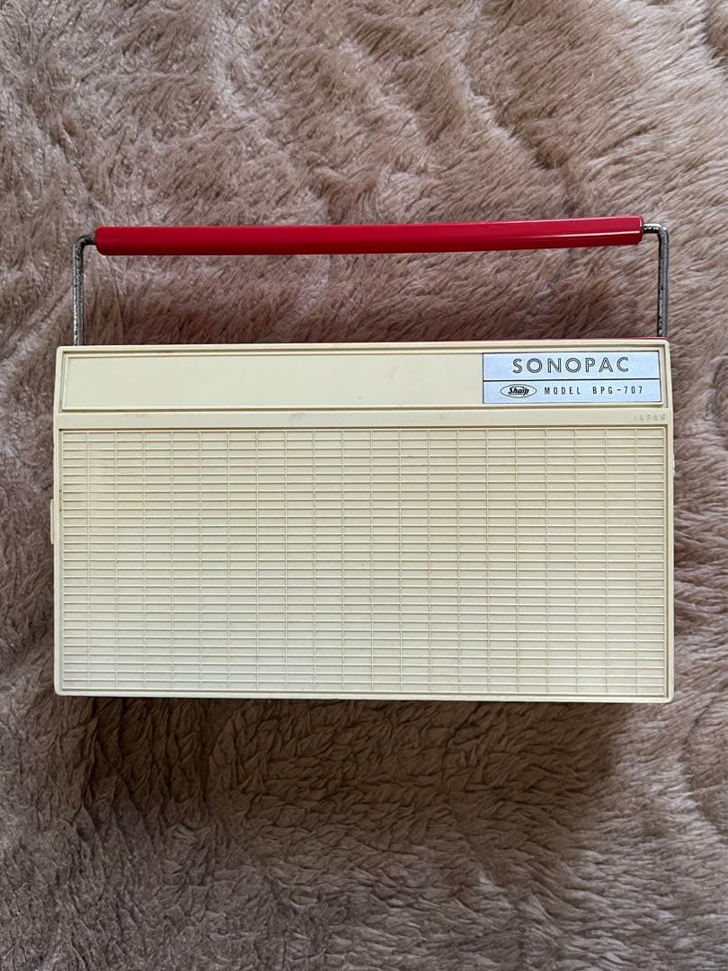 【レトロ】SHARP SONOPAC トランジスタラジオ【レコードプレーヤー】
