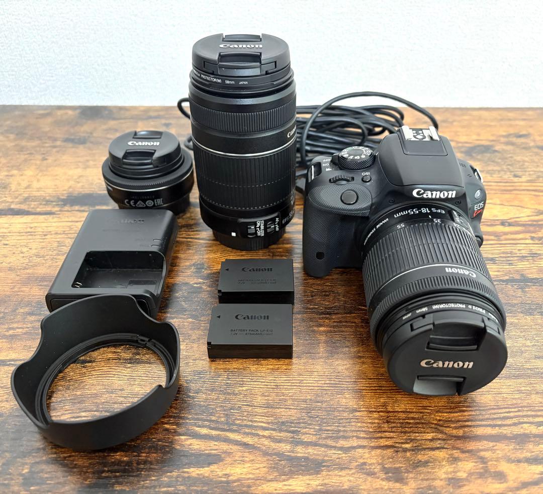 Canon デジタル一眼レフカメラ EOS Kiss X7 レンズ3本セット