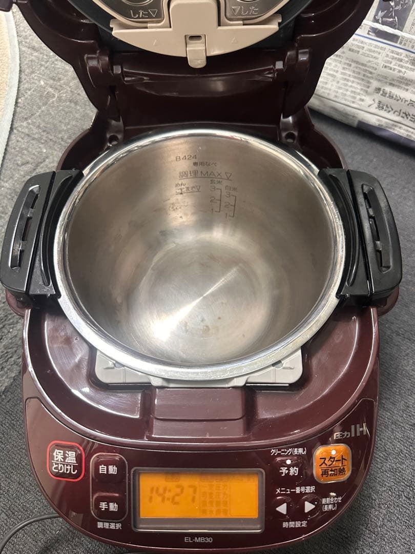 象印 圧力IHなべ ボルドー EL-MB30-VD ZOJIRUSHI