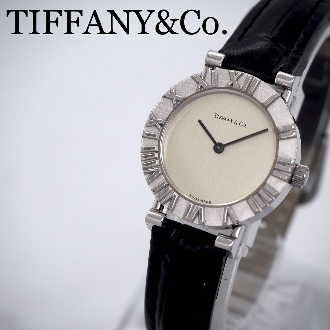 413 稼働【美品】TIFFANY&Co. 時計 アトラス SV925 シルバー