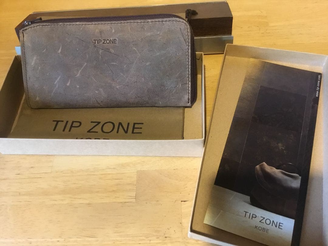 【新品】TIP ZONE 長財布 ブラウン 収納袋付き