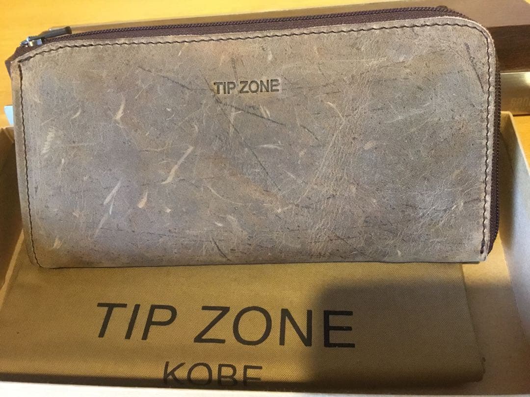 【新品】TIP ZONE 長財布 ブラウン 収納袋付き
