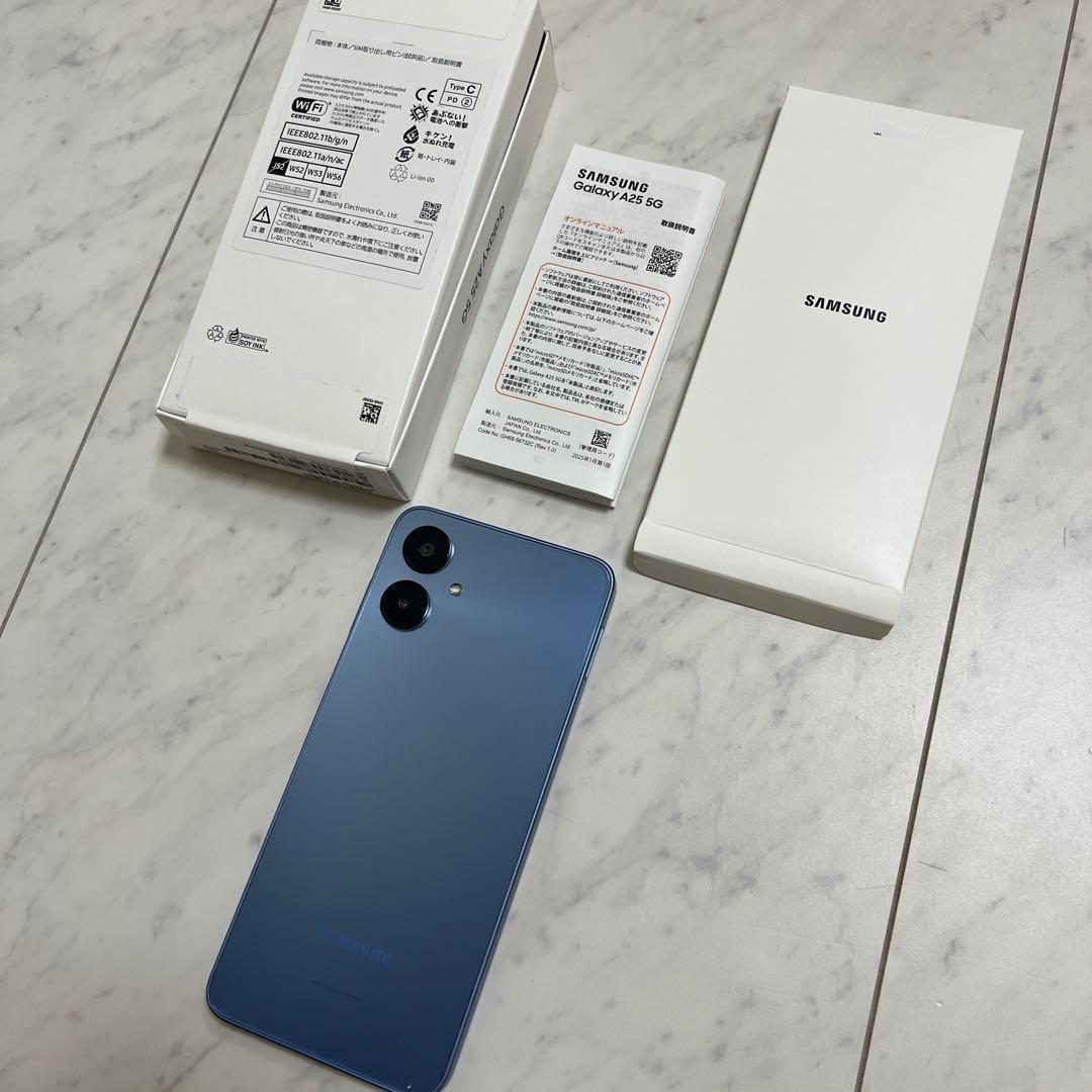 Samsung Galaxy A25 5G 本体 青