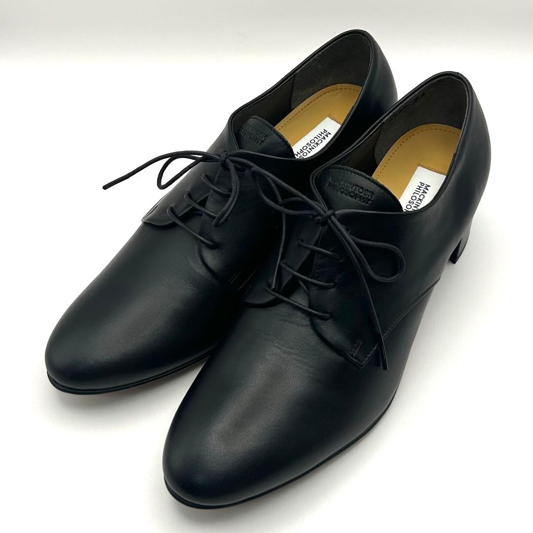 未使用✨ マッキントッシュ【24㎝】 レースアップシューズ レザー ブラック