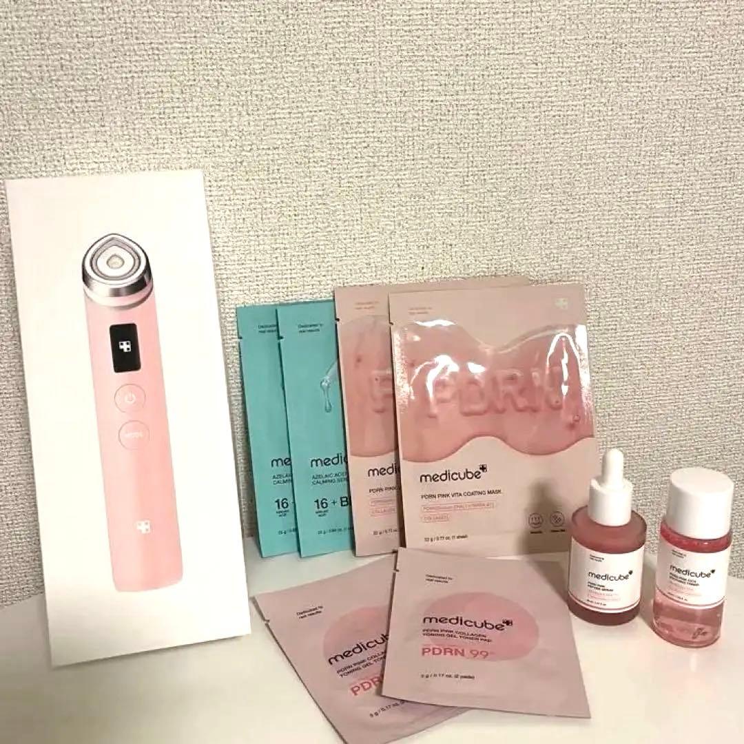 メディキューブ　ブースタープロ　美顔器　ピンク6点セット