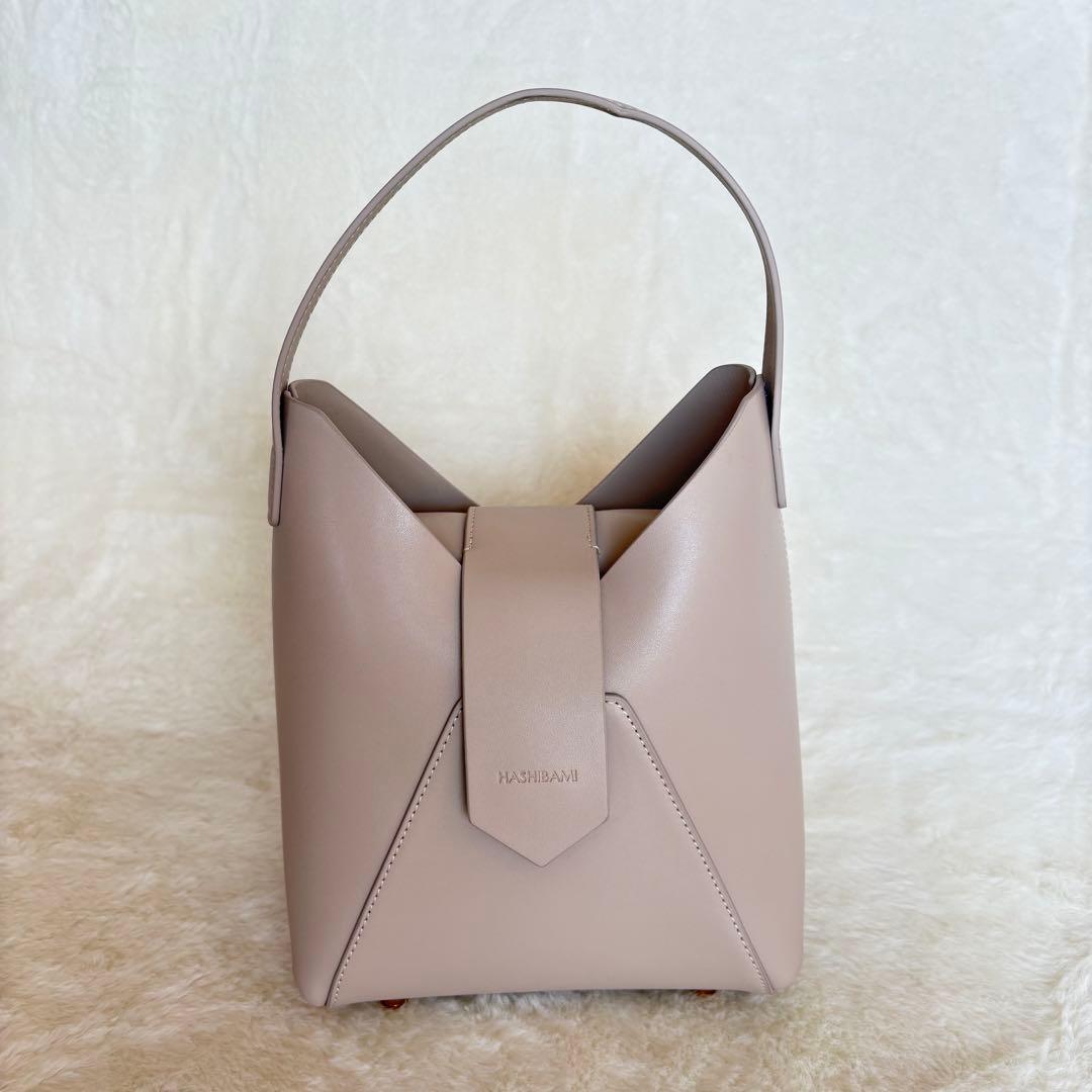 [最終価格]HASHIBAMI フェズ ワンハンドルバッグ　ベージュ