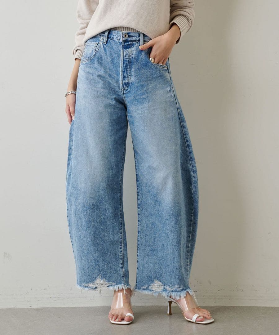 Whim Gazette ウィムガゼット ラインカーブ DENIM デニム 38
