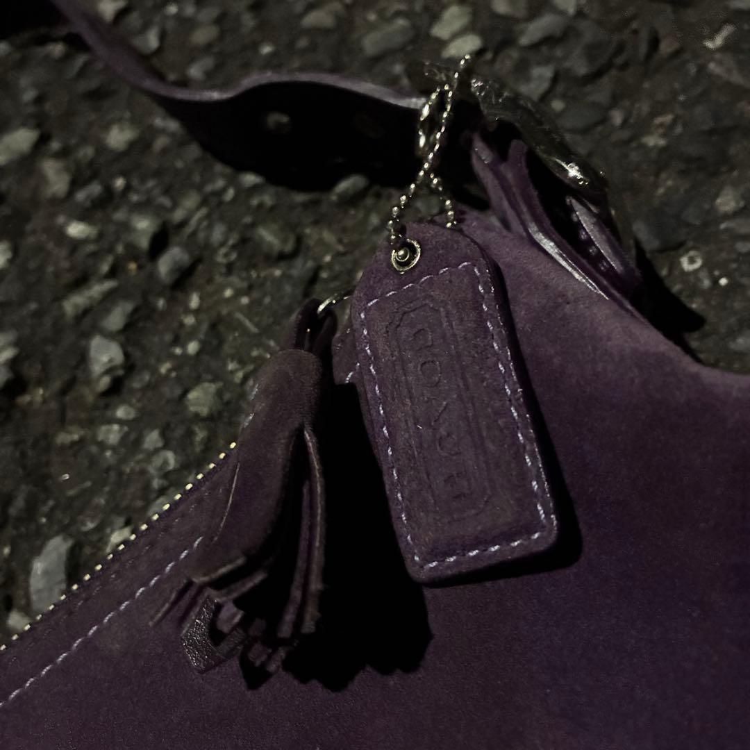 r*様 00's archive old coach suède hand ba